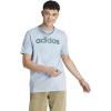 imageadidas Mens Essentials Single Jersey Linear Embroidered Logo TShirtWonder Blue