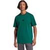 imageadidas Mens Essentials Small Logo Single Jersey TShirtCollegiate GreenBlack