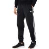 imageadidas Mens Essentials WarmUp Tricot 3Stripes Tapered Track PantsBlackWhite