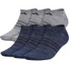 imageadidas Mens Superlite No Show Socks 6Pair Pack Low Profile Below AnkleLegend Ink BlueNight Marine BlueOnix Grey
