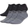 imageadidas Mens Superlite No Show Socks 6Pair Pack Low Profile Below AnkleOnix GreyGreyBlack
