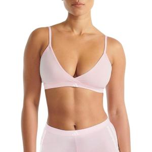 imageAdidas Womens 3 Stripes Active Essentials Cotton Triangle Wrap BraletteClear Pink