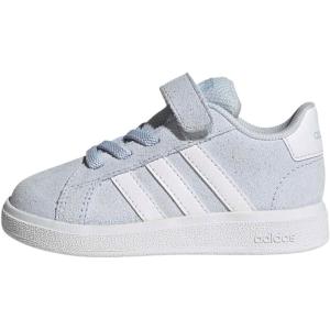 imageadidas BabyBoys Grand Court 20 Elastic Lace ampamp Strap SneakerCrystal SkyWhiteCrystal Sky
