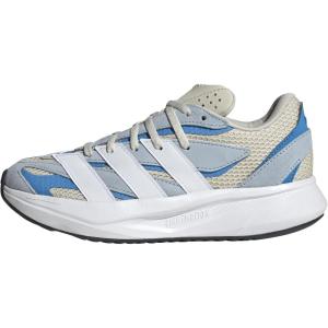imageadidas Boys Lightblaze Lace Up SneakersAluminaWhiteBright Blue