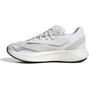 imageadidas Boys Lightblaze Lace Up SneakersCrystal WhiteWhiteSilver Metallic