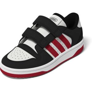imageadidas Kids Break Start Hook ampamp Loop ShoeBlackTeam Power RedWhite