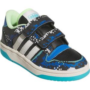 imageadidas Kids Break Start Hook ampamp Loop ShoeBlackWhiteBright Royal