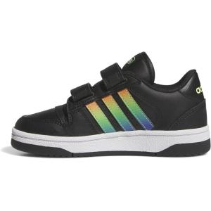 imageadidas Kids Break Start Hook ampamp Loop ShoeBlackYellowBlue Burst