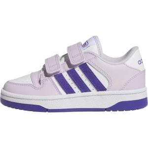 imageadidas Kids Break Start Hook ampamp Loop ShoeIce LavenderWhiteWhite