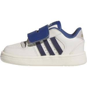 imageadidas Kids Break Start Hook ampamp Loop ShoeOff WhiteDark Blue
