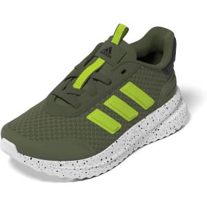 imageadidas Kids XPLR Path Elastic Lace ampamp Strap ShoesOlive StrataSolar SlimeBlack