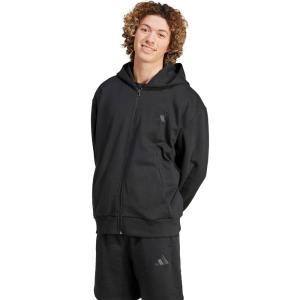 imageadidas Mens All Szn Fleece FullZip Hoodie SweatshirtBlack
