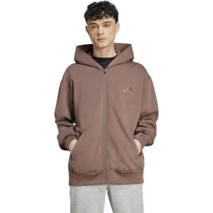 imageadidas Mens All Szn Fleece FullZip Hoodie SweatshirtEarth Strata
