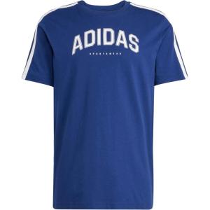 imageadidas Mens Codes Collegiate Linear Graphic TShirtDark Blue