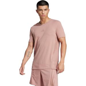 imageadidas Mens Designed for Training 3Stripes TShirtWarm Clay