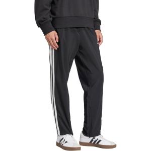 imageadidas Mens Essentials 3Stripes Open Hem Stanford PantsBlackWhite