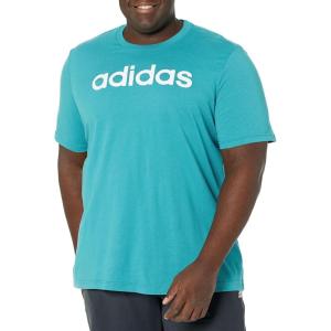 imageadidas Mens Essentials Single Jersey Linear Embroidered Logo TShirtArctic Fusion