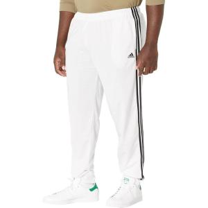 imageadidas Mens Essentials WarmUp Tricot 3Stripes Tapered Track PantsWhiteBlack