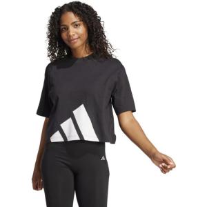 imageadidas Originals Womens Essentials Big Logo Boyfriend TShirtBlackWhite