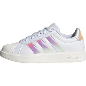 imageadidas UnisexChild Streetalk SneakerWhiteIridescentWhite