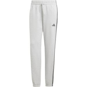 imageadidas Womens Essentials 3Stripes French Terry Cuffed PantsMedium Grey HeatherBlack