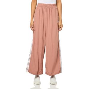 imageadidas Womens Essentials 3Stripes Woven Parachute PantsWarm ClayWhite
