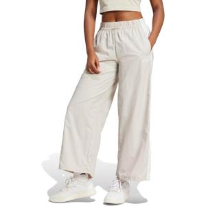 imageadidas Womens Essentials 3Stripes Woven Parachute PantsWonder AluminaWhite