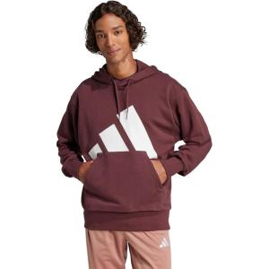 imageadidas mens Essentials Big Logo French Terry HoodieAurora RubyWhite