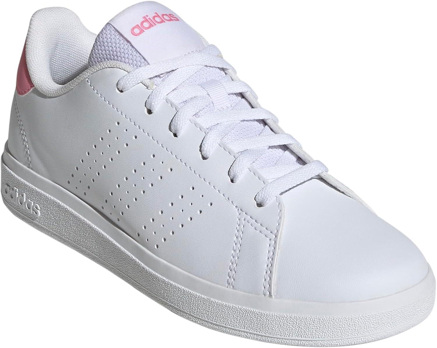 imageadidas Kids Advantage Base 20 ShoesWhiteBliss PinkCore Black