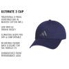 imageAdidas Mens Baseball Cap  Ultimate Adjustable Strapback Hat Relaxed Fit CottonDark BlueGrey30