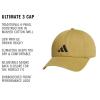 imageAdidas Mens Baseball Cap  Ultimate Adjustable Strapback Hat Relaxed Fit CottonKhakiBlack30