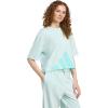 imageAdidas Womens Essentials Big Logo Boyfriend TShirtHalo MintFlash Aqua
