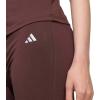 imageAdidas Womens Essentials Small Logo Flared LeggingsShadow BrownWhite