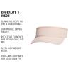 imageAdidas Womens Superlite Visor  Lightweight Athletic Sport Hat for WorkoutsBlush PinkPink Tint30