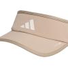 imageAdidas Womens Superlite Visor  Lightweight Athletic Sport Hat for WorkoutsChalky BrownWhite30