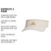 imageAdidas Womens Superlite Visor  Lightweight Athletic Sport Hat for WorkoutsCrystal Linen BeigeTrace Khaki30