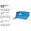 imageAdidas Womens Superlite Visor  Lightweight Athletic Sport Hat for WorkoutsRay BlueWhite30