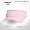 imageAdidas Womens Superlite Visor  Lightweight Athletic Sport Hat for WorkoutsTrue PinkWhite30