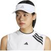 imageAdidas Womens Superlite Visor  Lightweight Athletic Sport Hat for WorkoutsWhiteSilver Metallic30
