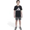 imageadidas Boys Short Sleeve Cotton Bos Ghost Logo TshirtBlack