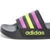 imageadidas Kids Adilette Shower SlideBlackFlash PinkSolar Yellow
