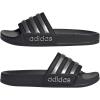 imageadidas Kids Adilette Shower SlideBlackIron MetallicBlack