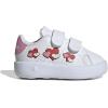 imageadidas Kids Advantage Base 20 ShoesWhiteBliss PinkSemi Lucid Red