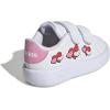 imageadidas Kids Advantage Base 20 ShoesWhiteBliss PinkSemi Lucid Red