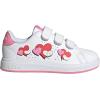 imageadidas Kids Advantage Base 20 ShoesWhiteBliss PinkSemi Lucid Red