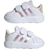 imageadidas Kids Grand Court 20 ShoesWhiteIridescentGrey