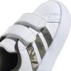 imageadidas Kids Grand Court 20 ShoesWhiteOlive StrataPutty Grey