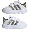 imageadidas Kids Grand Court 20 ShoesWhiteOlive StrataPutty Grey