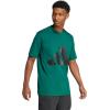 imageadidas Mens Essentials Big Logo TShirtCollegiate GreenBlack