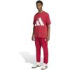 imageadidas Mens Essentials Big Logo TShirtMaroonWhite